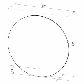 Зеркало с подсветкой Sintesi Deco SIN-SPEC-DECO-80 80см
