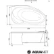 Акриловая ванна Aquanet Jersey 203989 170x90 см правая