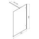 Душевая перегородка AM.PM X-Joy 110 W94UWI-110-F1-BTE профиль Черный матовый стекло прозрачное