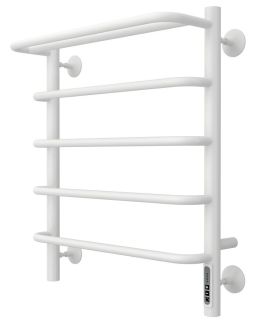 Электрический полотенцесушитель Larusso Стандарт П5 50x60см с полкой белый матовый 4670078536587