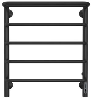 Электрический полотенцесушитель Larusso Стандарт П5 50x60см с полкой чёрный матовый 4670078536617
