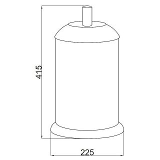 Ведро Boheme Murano 10914-B-CR хром/чёрный