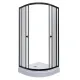 Душевой уголок Triton Альфа Щ0000054223 90x90 см профиль чёрный стекло прозрачное
