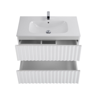 Тумба под раковину ArtMax Elegant AM-ELEGANT-800-2C-SO-BL-LED-P 80 см белый