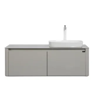 Тумба с раковиной Black&White Universe 9151200R 120 см светло-серый