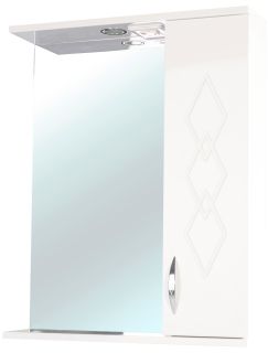 Зеркало-шкаф с подсветкой Bellezza Элеганс 65см правый бежевый 00000005200