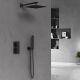 Душевой комплект Vincea VSFW-102TMB термостатическая черный
