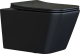 Подвесной унитаз Ceramica Nova Metric CN3007MB безободковый чёрный матовый