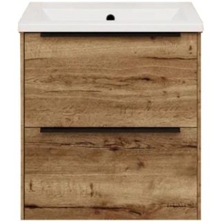 Тумба под раковину La Fenice Tesoro FNC-01-TES-DGT-60-2 Дуб галифакс табак 60 см