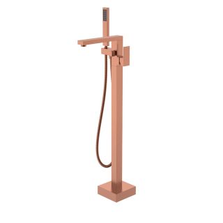 Смеситель напольный Boheme QUBIC Copper Brushed брашированная медь