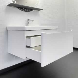 Тумба с раковиной Comforty Арзамас 80 00-00017884 подвесная Белая матовая