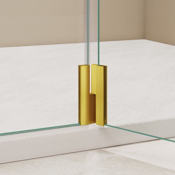 Душевая перегородка RGW WA-054Gb (WA-010Gb + Z-072Gb) 351005473-16 70 см  брашированное золото