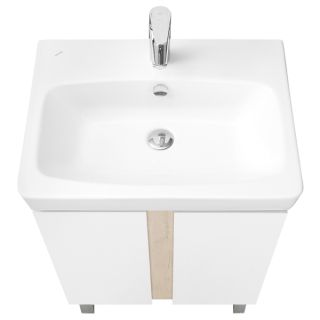 Тумба под раковину Акватон Кантри 60см белый/дуб Верона 1A257401AHB20