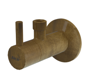 Угловой вентиль AlcaPlast с фильтром 1/2" ? 3/8" круглый бронза ARV001-ANTIC