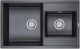 Мойка кухонная Paulmark Tandem PM238250-BLM чёрный металлик