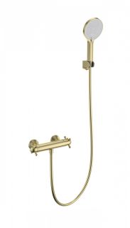 Смеситель для душа Wonzon & Woghand Strato WW-B2048-A-BG с термостатом брашированное золото