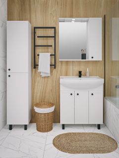 Тумба под раковину Runo белая (под умывальник Best 75 ) Римини 75 (00-00001255)