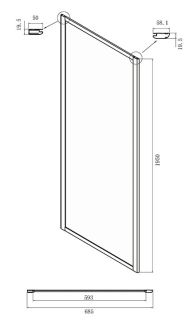 Душевой уголок Ambassador Forsa 17021102NX-70NX 110x70см хром/прозрачное