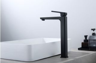 Высокий смеситель для раковины Raglo R51.15.06 чёрный