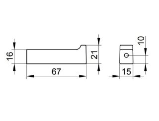 Крючок для полотенца Keuco Edition 11116050000 никель шлифованный