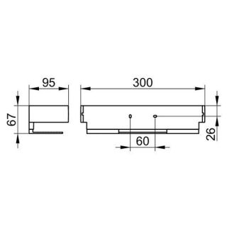 Корзинка для душевых принадлежностей Keuco Edition 11158050000 никель шлифованный