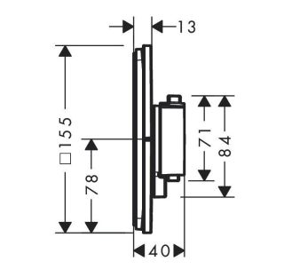 Смеситель для душа Hansgrohe ShowerSelect Comfort E 15574700 белый матовый