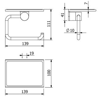 Держатель для туалетной бумаги Kludi Vela R 58971N5 брашированный никель