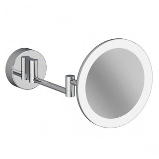 Зеркало косметическое Kludi Vela R 5899505W с 3-х кратным увеличением и LED-подсветкой хром