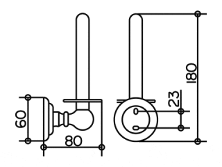 Держатель запасного рулона Keuco Astor  02163010000 хром