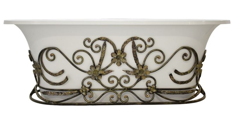 Кованая подставка для ванны Эстет Лион ФР-00001074 патина
