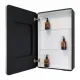Зеркало-шкаф Reflexion Black 56 RF2001BL с  подсветкой 56х85