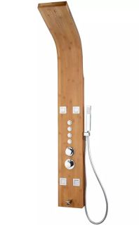 Душевая панель Denberg LT-202 с термостатом бамбук