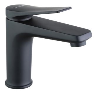 Смеситель для раковины Lemark Bronx LM3706BL с донным клапаном чёрный