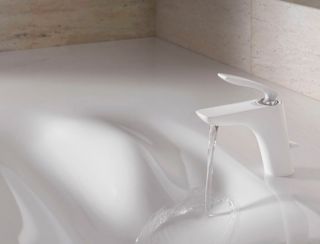 Смеситель для раковины Kludi Balance белый/хром 520239175