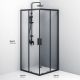 Душевой уголок Am.Pm Gem S 90x90см чёрный матовый W93G-403-090BT
