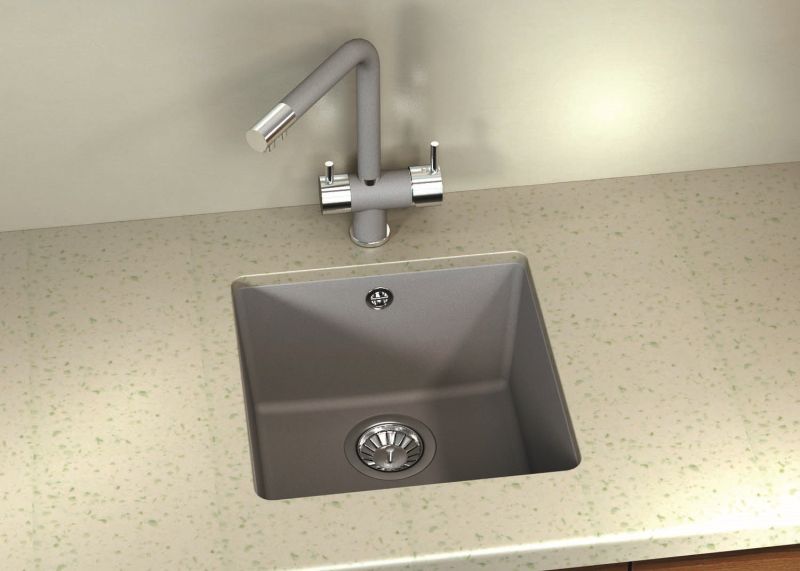 Кухонная мойка Florentina Вега 360 серый шёлк