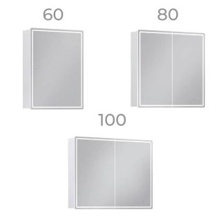 Зеркальный шкаф с подсветкой Vigo Geometry 119 100 см