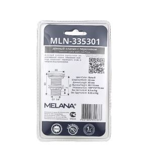 Донный клапан Melana MLN-335301 с переливом белый