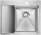 Мойка кухонная Paulmark Alster PM825951-BSR правая брашированная нержавеющая сталь