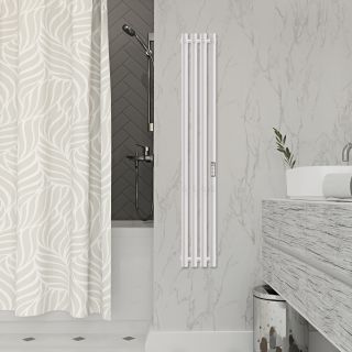 Полотенцесушитель электрический Indigo Style LSE120-18WMRt 120x18 см белый матовый