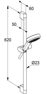 Душевой гарнитур Kludi Dive S 6863039-00 чёрный матовый