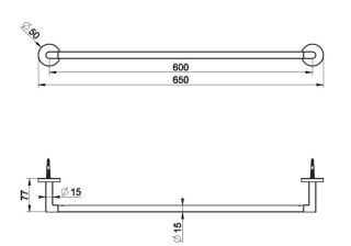 Полотенцедержатель Gessi Tondo 63703.299 чёрный матовый