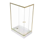 Душевой уголок Triton Вента -Голд Щ0000073919 120x80 см профиль золото стекло прозрачное