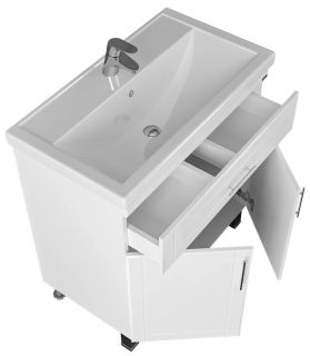 Тумба под раковину СанТа Дублин 223005 80см белый