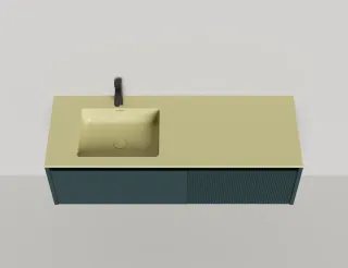 Подвесная тумба Salini Domino 27D214ON 140см шпон Onda Plus