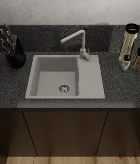 Мойка кухонная GranFest URBAN 658L черный