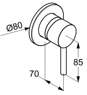 Смеситель для душа Kludi Bozz 38925N576 брашированный никель
