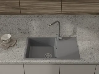 Мойка кухонная GranFest URBAN 678L темно-серый