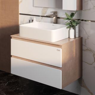 Столешница к тумбе Onika Алеста 680001 80см камень светлый