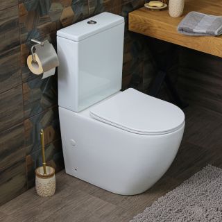 Унитаз-компакт Melana MLN-310308 безободковый белый